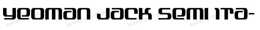 Yeoman Jack Semi Ita字体转换